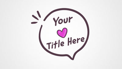 Scribble Valentine Love Emblems Animated Title 04