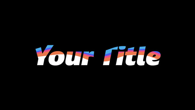 Wave Filling Text Water Liquid Colorful Title Intro 01