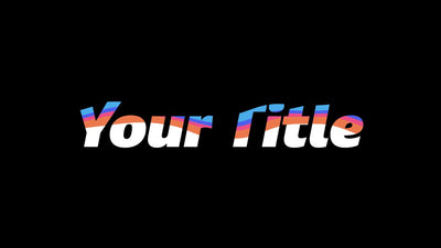 Wave Filling Text Water Liquid Colorful Title Intro 01