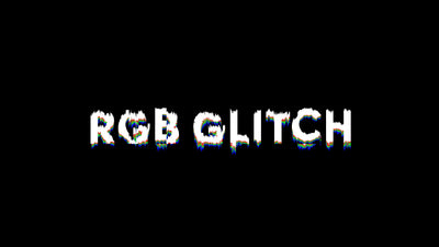 Simple RGB Slide In Text Glitch Intro
