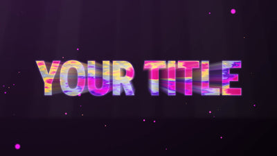 Trippy Color Colorful Title Intro