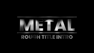 Rough Metal Text Scratch Realistic Metalic Title Intro 01