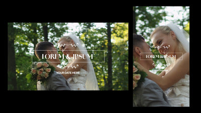 Multi Resolution Wedding Love Text Date Opener Intro