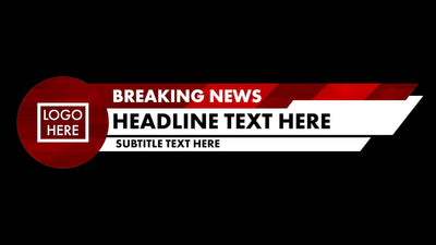 Breaking News Lower Third Variation 02