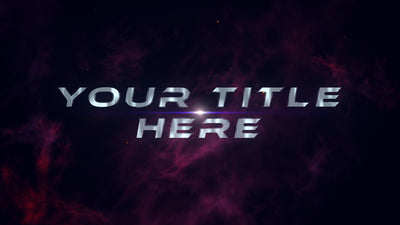 Nebula Space Dust Static Hover Title Intro