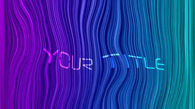 Wavy Liquid Lines Funky Text Title Intro