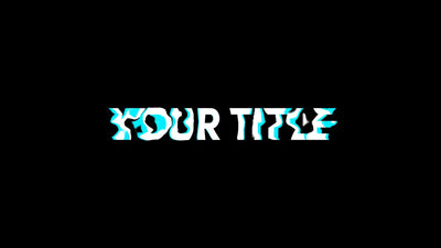 Trippy Colored Title Reveal Intro