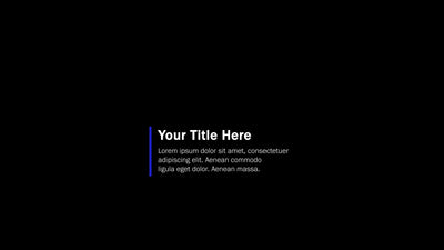 Generic Info Screen Title Quote Question Lower Third 02
