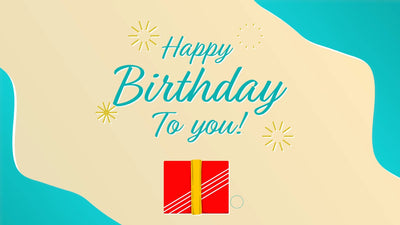 Happy Birthday Animated Card Present Unboxing Festive Confetti