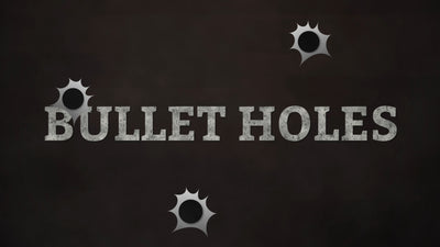 Western Bullet Hole Gun Shot Cowboy Title Intro