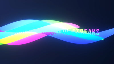 Colorful Streaks Modern Bright Title Opener