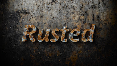 Rusted Metal Oxidised Extrude Realistic Text Reflective Title Intro