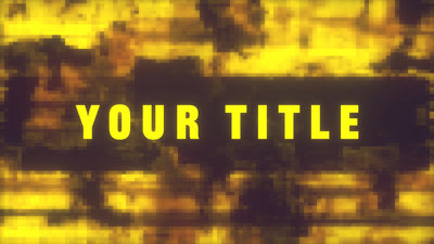 Glitching Duotone Grunge Blocky Distorted Text Title Intro Variation