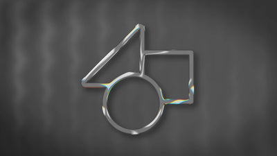 Glass Transparant Reflective Modern Logo Reveal