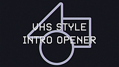VHS Old School Cam Recording Grunge Glitch Intro Opener