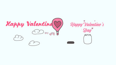 Scribble Valentine Love Emblems Animated Titles Bundle 03