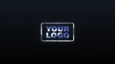 Dark Metal Shine Glow Logo Reveal Modern Business Opener