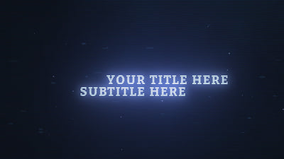 Windy Digital Glitch Strobe Title Intro