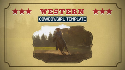 Cowboy Country Horse Western Old School Grunge Intro Opener