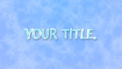 Frozen Frost Cartoon Cold Freeze Snow Text Title Intro