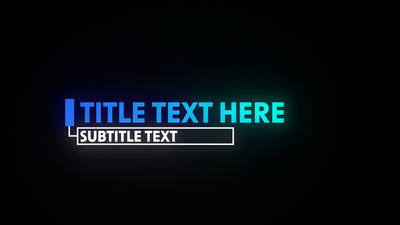 Bright Glow Digital Colored Shape Animation Lower Third