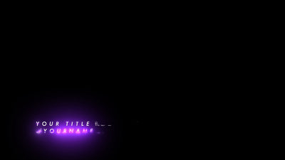Glitch Color Bright Glowing Strobe Modern Lower Third
