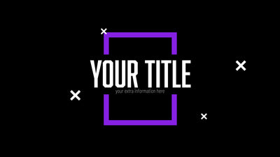 Design Square Modern Text Crosses Title Intro