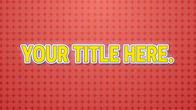 Animated Comic Dots Cartoon Title Intro