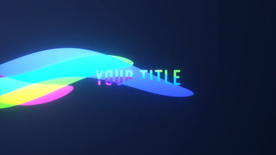 Colorful Streaks Modern Bright Title Opener