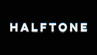 Halftone Grunge Text Deformation Effect Title 02