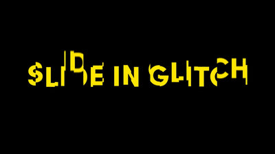 Blocky Glitch Text Slide In Title Intro
