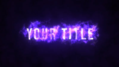 Magic Forcefield Aura Text Title Intro