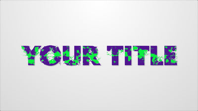 Text Dissolving Magic Color Change Title Intro