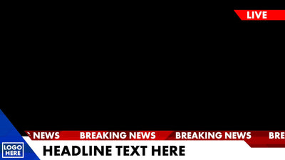 Full Screen Live News Overlay Variation 03