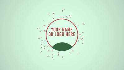 Eco Modern Soft Colors Green Hill Logo Text Reveal