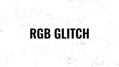 RGB Glitch Text White Specle Background Title Intro