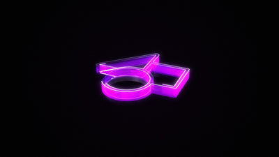 Epic Glowing Lines Stacked Logo Reveal