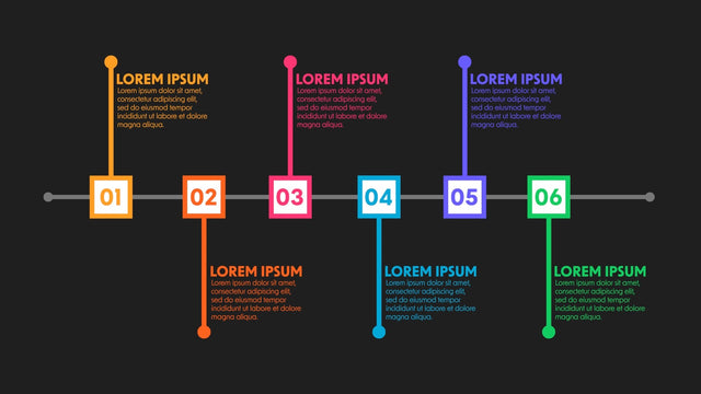 Animated Infographic Modern Style Colored Info Card 01