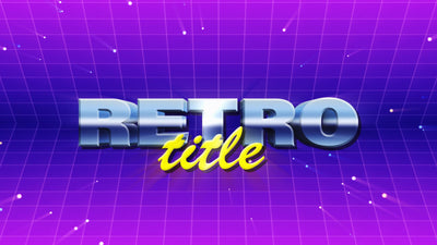 Retro Old School Program Title Intro Gradiant
