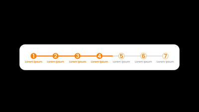 Steps Infographic Number Topic 7 Pointers Line