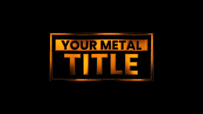 Rough Metal Text Scratch Realistic Metalic Title Intro 07