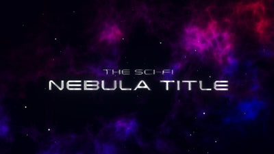 Nebula Space Dust Stars Sci-Fi Text Spaceship Title Intro