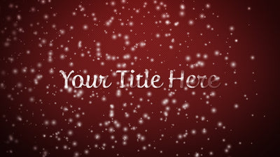 Elegant Holiday Christmas Snow Fancy Text Title Intro