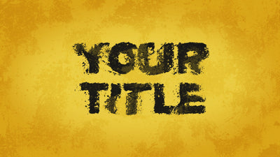 Grunge Strobing Title Intro