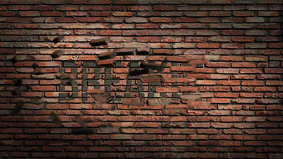 Brick Wall Breaking Open Text Reveal Title Intro Variation
