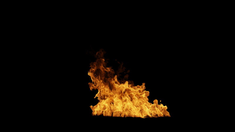 Flame Burning Hot Ground Fire 02