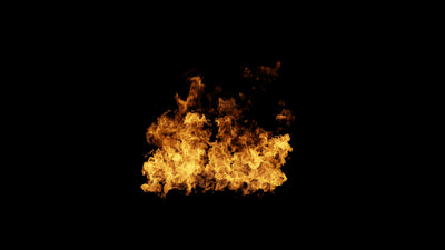 Flame Burning Hot Top View Fire 01