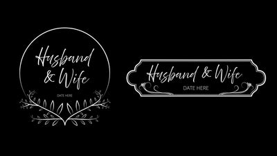 Wedding Title Hand Drawn Beautiful Screen Romantic Love 14