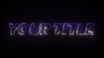 New Style Charged Electric Powerful Text Title Intro Variation