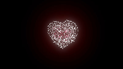 Cartoon Firework Element Heart